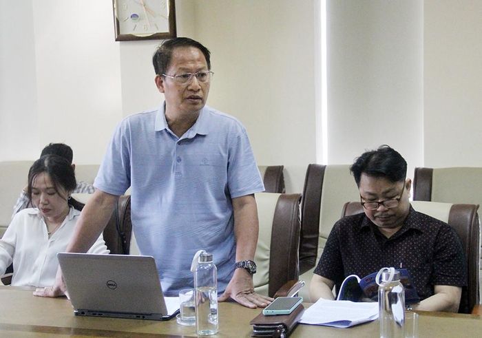 Đại biểu nêu ý kiến tại hội nghị.