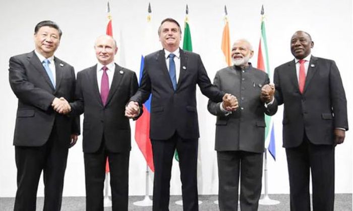 Các nhà lãnh đạo BRICS tại Hội nghị Thượng đỉnh khối cuối tháng 6-2022.