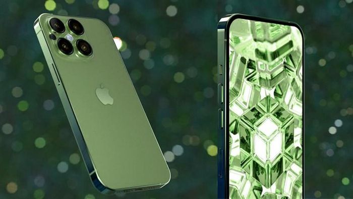 Mẫu iPhone 14 Pro Max màu trà xanh cực cuốn hút. Ảnh Internet
