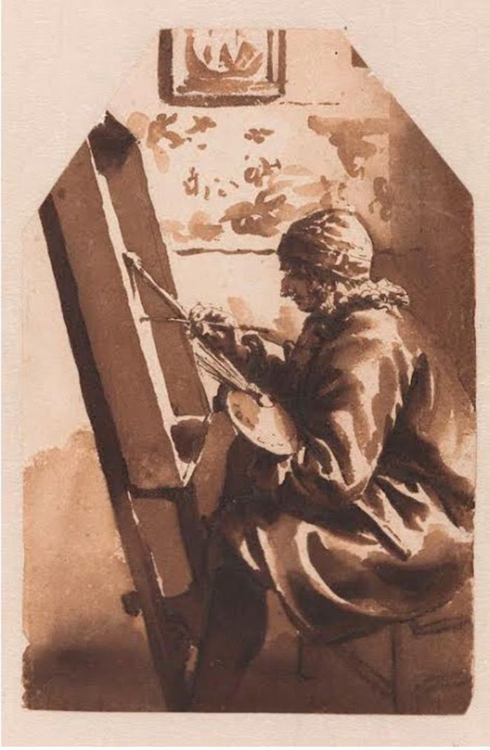 "Een Schilder Die Voor Zijn Ezel Zit" - Rijskmuseum
