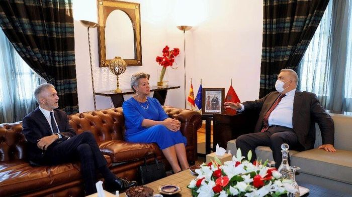 Quan chức EU và Morocco thảo luận thỏa thuận về vấn đề di cư. (Nguồn: AFP)