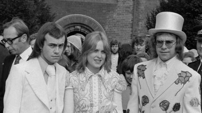 Elton John làm phù rể trong đám cưới của Taupin với Maxine