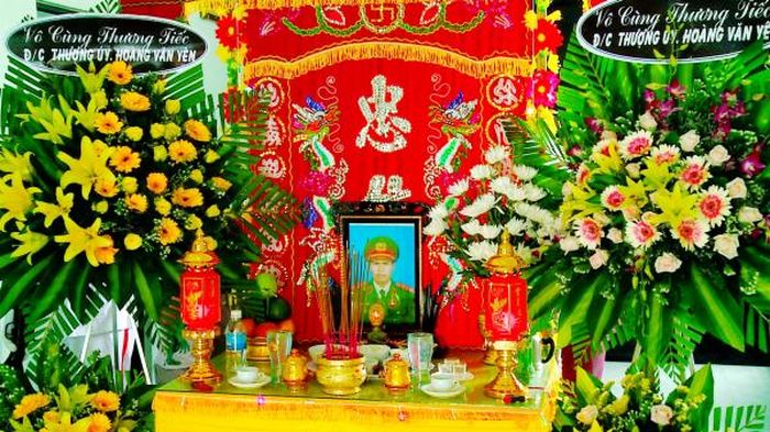 Di ảnh Thượng úy Hoàng Văn Yên.