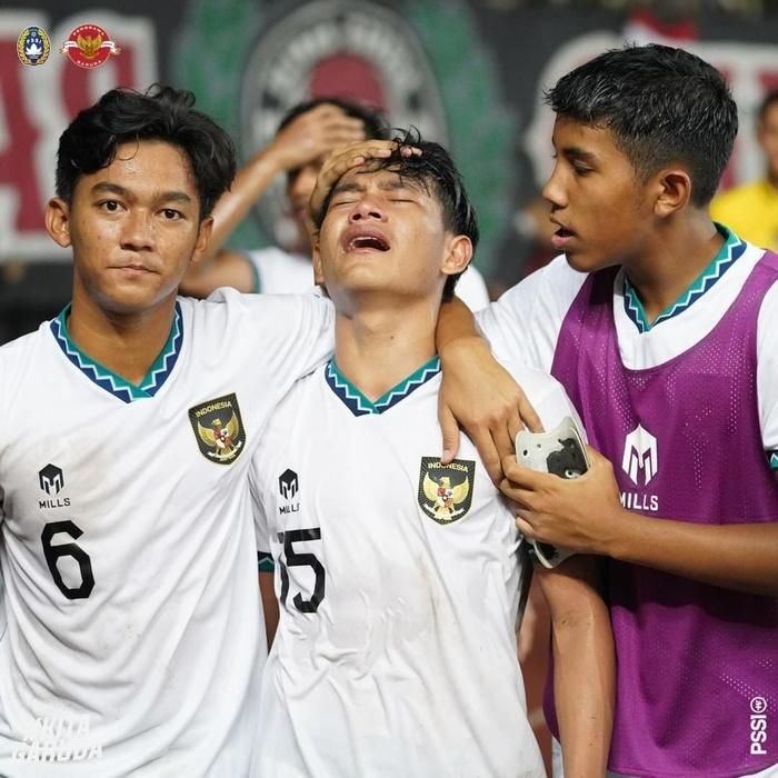 Indonesia bị loại do kém chỉ số đối đầu so với Việt Nam và Thái Lan. Ảnh: PSSI