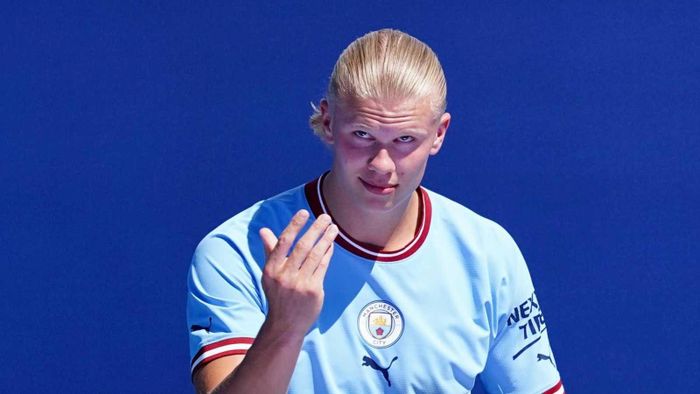 Haaland khao khát những danh hiệu lớn trong sự nghiệp. Ảnh: Man City.