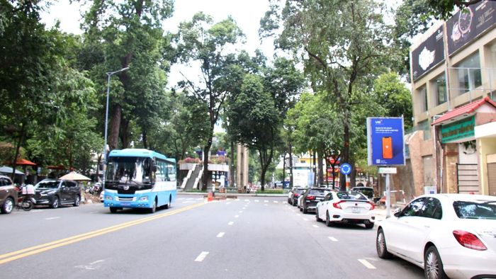 Đường Phạm Ngọc Thạch hướng vào khu vực Hồ Con Rùa (Công trường Quốc tế) sẽ được tổ chức thành phố đi bộ vào các ngày cuối tuần. Ảnh: Tiến Lực – TTXVN