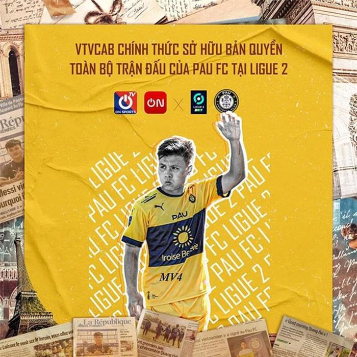 Các trận đấu của Pau FC được phát sóng tại Việt Nam