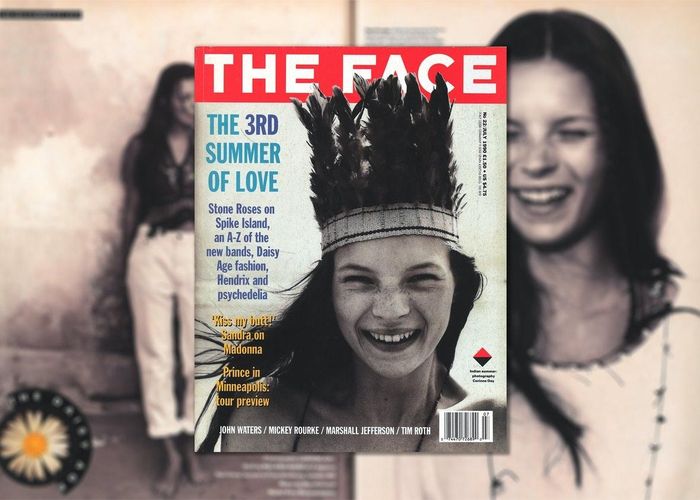  Kate Moss trên tạp chí The Face. Ảnh: The Face. 