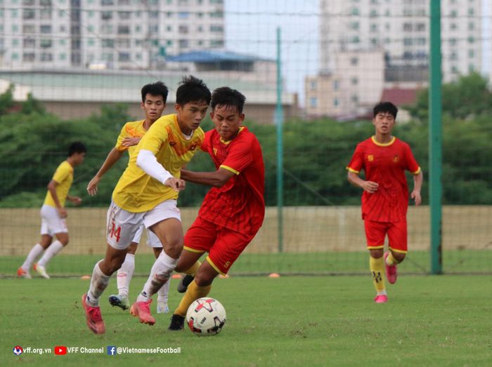 U16 Việt Nam lên đường dự giải U16 Đông Nam Á 2022. ảnh VFF