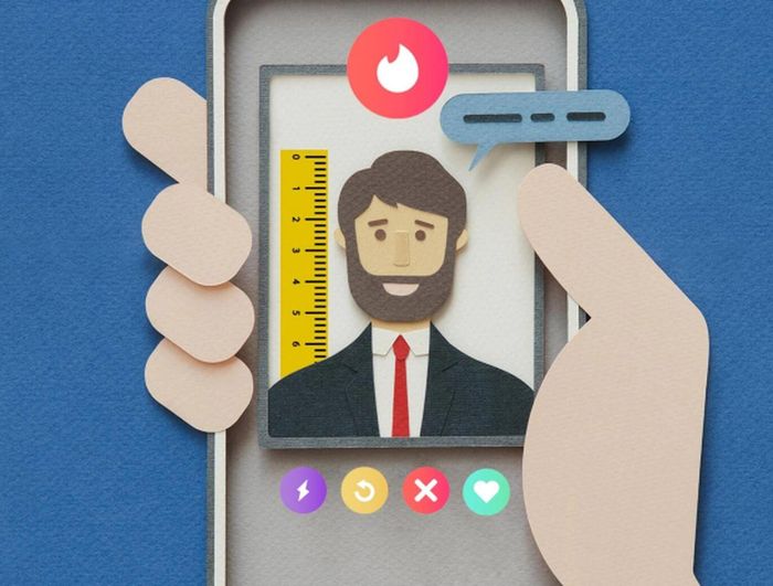  Nhiều người đàn ông công khai số đo chiều cao trên ứng dụng hẹn hò Tinder. Ảnh: El Páis. 