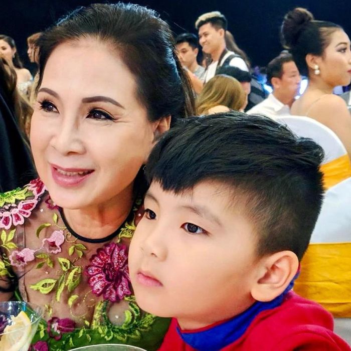 Cháu trai kháu khỉnh của NSND Kim Xuân. Ảnh: FB Kim Xuan Chau