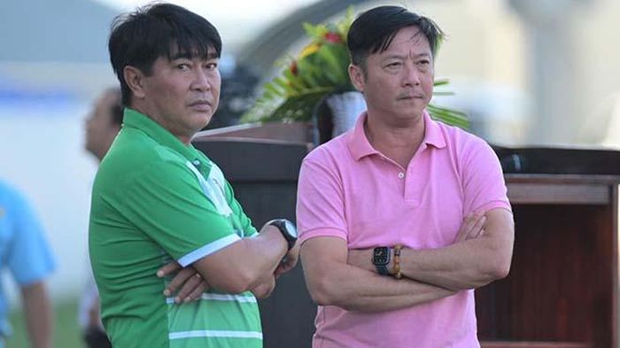 HLV Lê Huỳnh Đức tái xuất V-League với chức danh GĐKT Sài Gòn FC từ vòng 11 và sẽ đối đầu người đồng đội một thời Minh Chiến ở CLB TP.HCM. Ảnh: BRVT