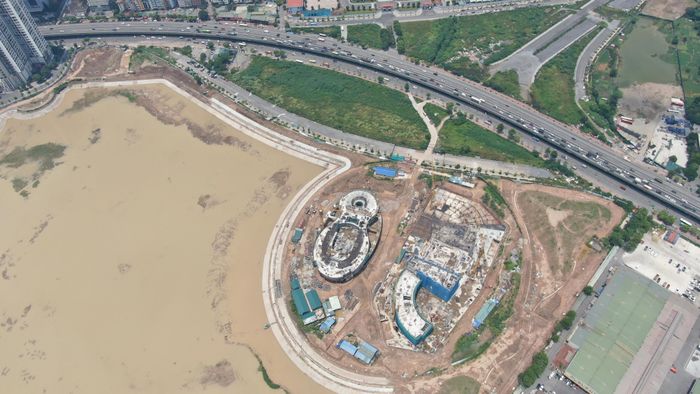Dự án Cung Thiếu nhi mới tại Công viên và hồ điều hòa CV1 (Khu đô thị mới Cầu Giấy, thuộc địa bàn quận Cầu Giấy và Nam Từ Liêm).