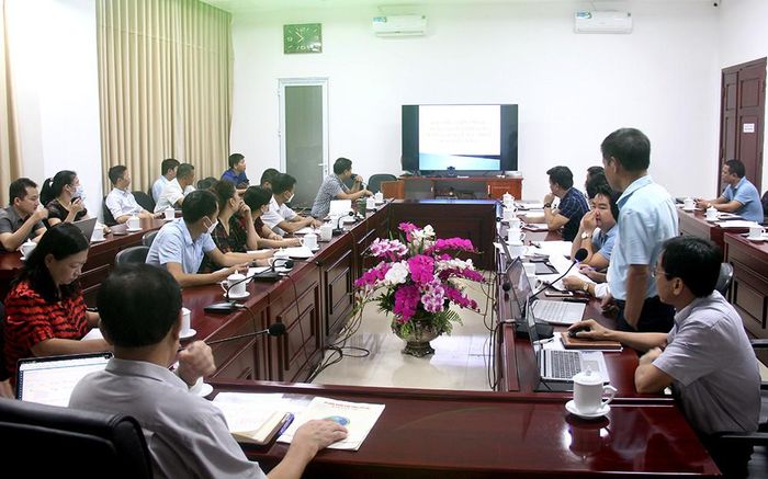 Các đại biểu dự hội nghị tại điểm cầu Ban Dân tộc tỉnh.
