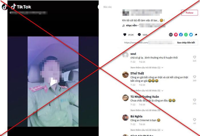Clip Trần N.T đăng trên tiktok thu hút nhiều lượt xem và bình luận.