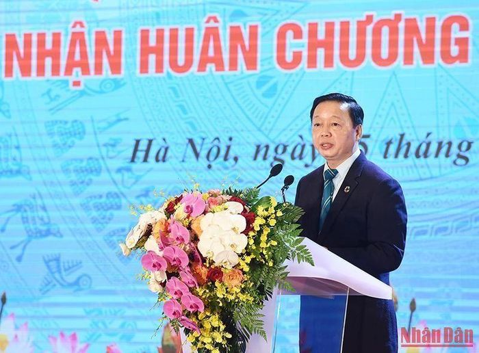 Bộ trưởng Tài nguyên và Môi trường Trần Hồng Hà nêu bật những thành tựu ngành tài nguyên và môi trường đạt được trong 20 xây dựng và phát triển.