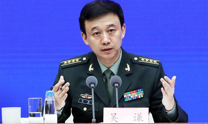 Người phát ngôn Bộ Quốc phòng Trung Quốc Ngô Khiêm. (Nguồn: China Daily)