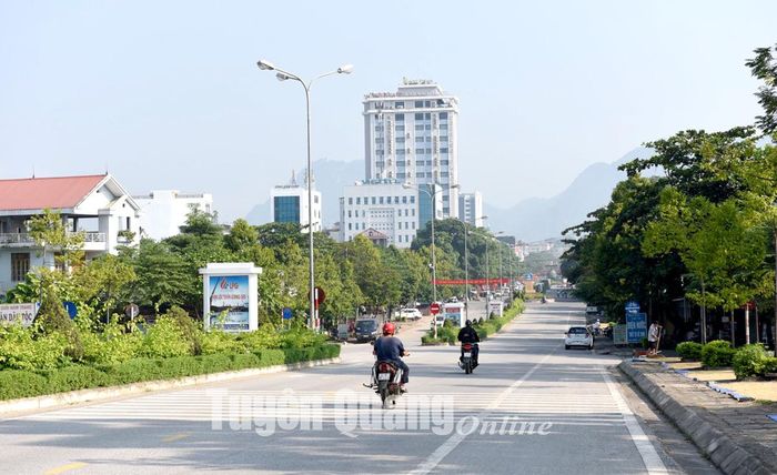 Một góc thành phố Tuyên Quang đang từng ngày phát triển.