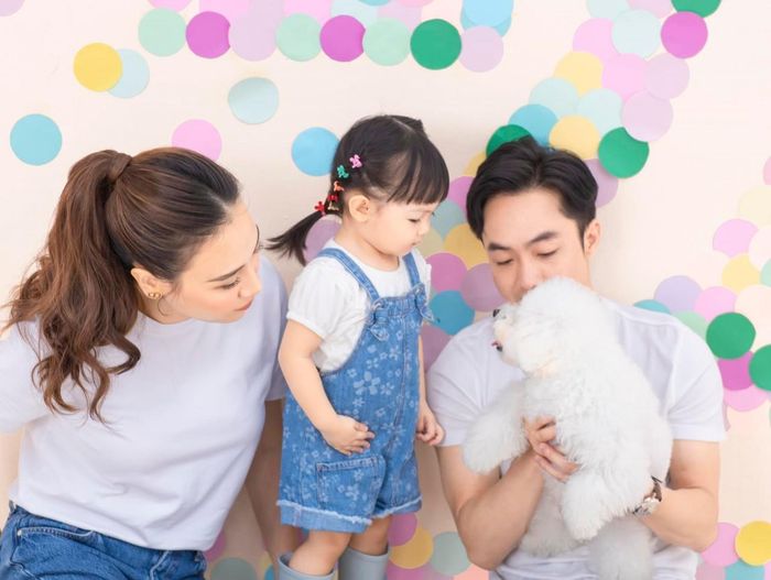 Đàm Thu Trang và Cường đô la mừng sinh nhật con gái.