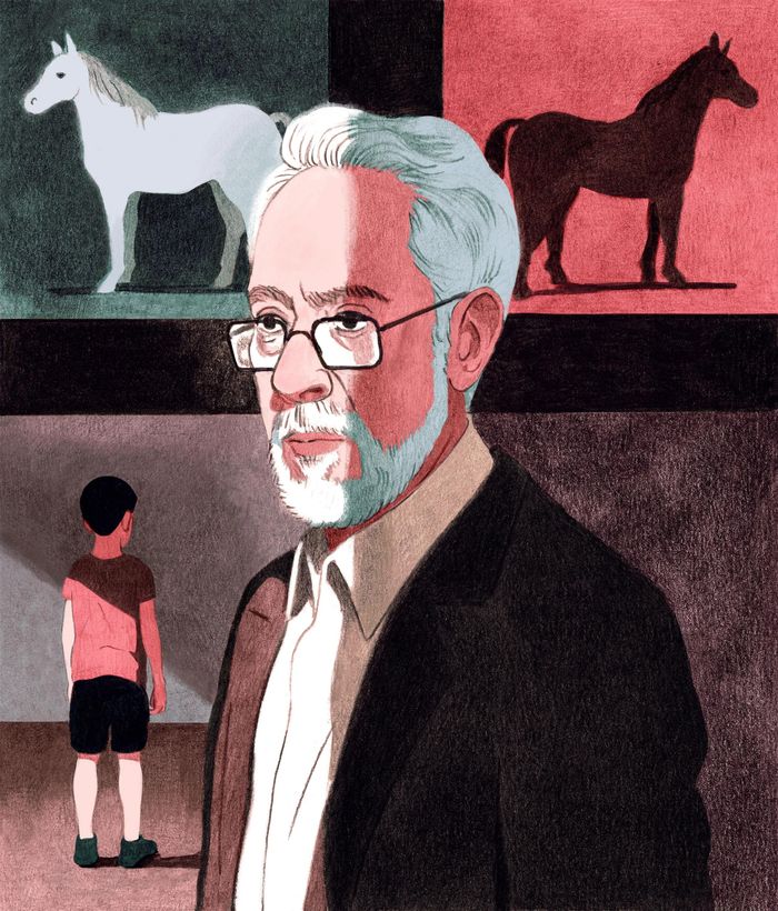  Tranh vẽ nhà văn J.M Coetzee. Nguồn: The New Yorker. 