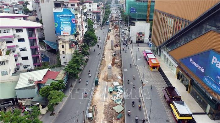 Lô cốt trên tuyến đường Phạm Ngọc Thạch (quận Đống Đa).