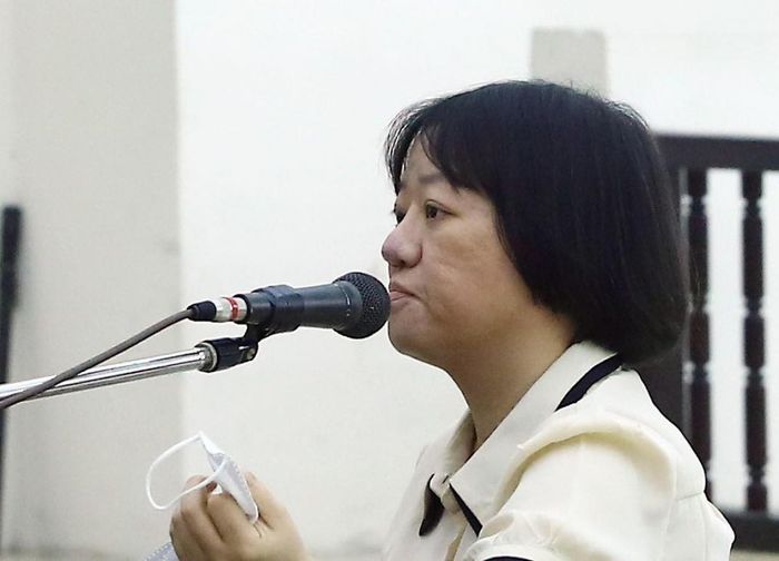 Bị cáo Phạm Thị Đoan Trang tại phiên tòa phúc thẩm.