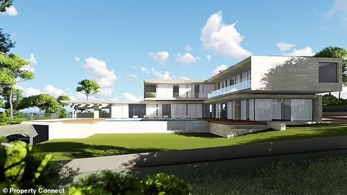 Ngôi nhà mới trị giá 17 triệu bảng của Ronaldo hiện đang được xây dựng ở Quinta da Marinha. Ảnh: Property Connect