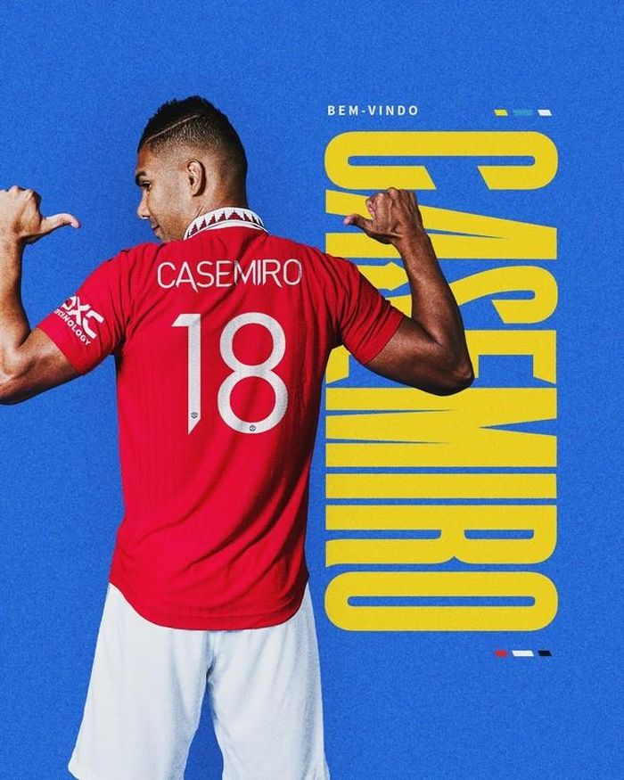 Casemiro nhận áo số 18 ở MU