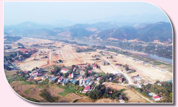 Khu tái định cư Cảng Hàng không Sa Pa đang được xây dựng.