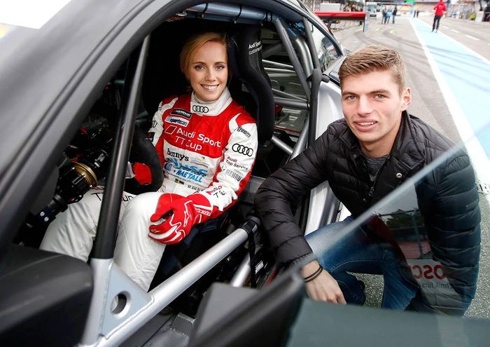 Max Verstappen và Mikaela Ahlin-Kottulinsky