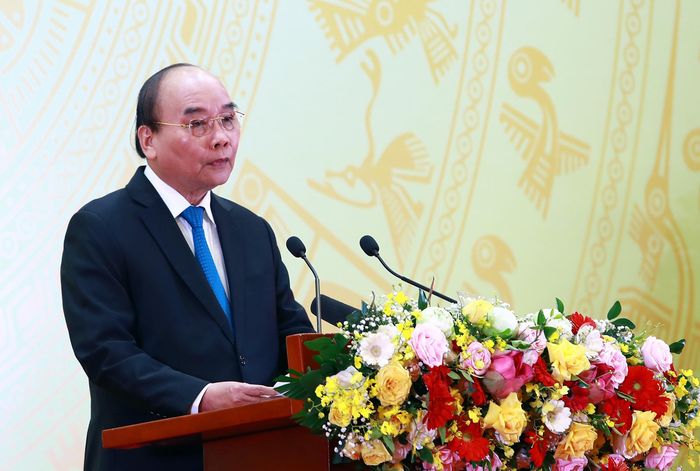 Chủ tịch nước Nguyễn Xuân Phúc phát biểu tại lễ kỷ niệm.