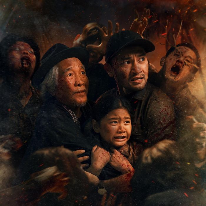 Hình ảnh trong phim Cù lao xác sống.