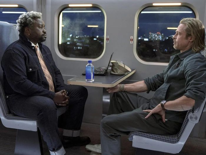 Bullet Train đánh dấu sự trở lại của Brad Pitt. Ảnh: Guardian.