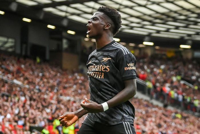 Saka gỡ hòa cho Arsenal. Ảnh: Internet