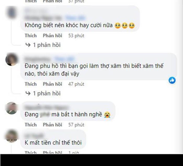Sau khi hoàn thành thủ thuật, diện mạo mới của mình khiến cô nàng phải "hú hồn". Thấy mình trong gương, cô gái đã không nói nên lời bởi ngoài cặp chân mày cũ thì trên mặt bỗng xuất hiện thêm 1 cặp chân mày to tướng nữa.