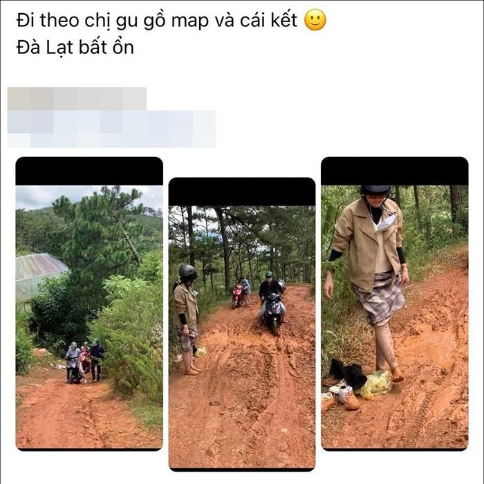 Không chỉ vậy, khi cầu cứu cô dâu và được người nhà ra đón, ekip trang điểm vẫn tiếp tục bị lạc lần 2 vào đường núi rừng do xe nhà cô dâu đi quá nhanh.