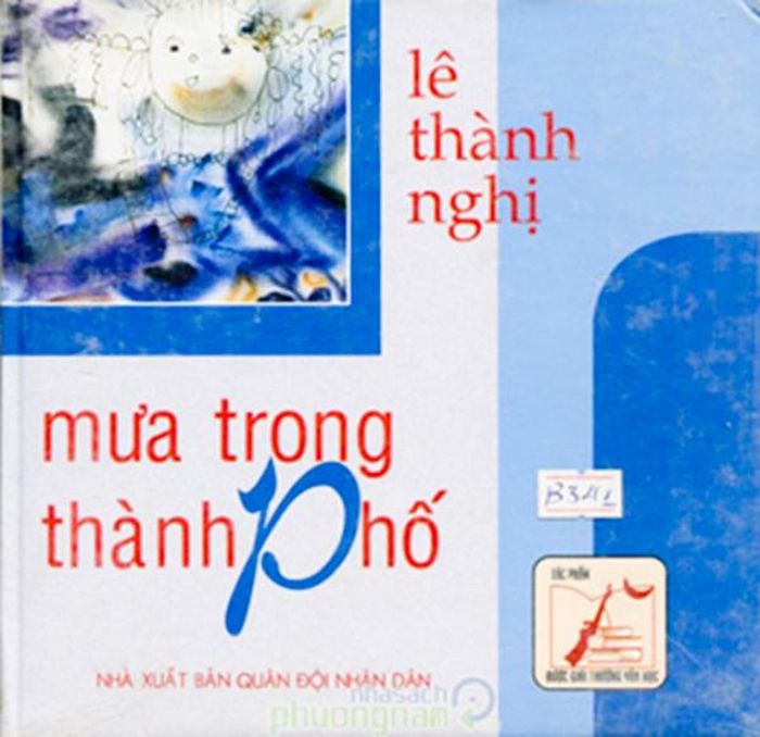 Bìa tập thơ "Mưa trong thành phố" của nhà thơ Lê Thành Nghị.