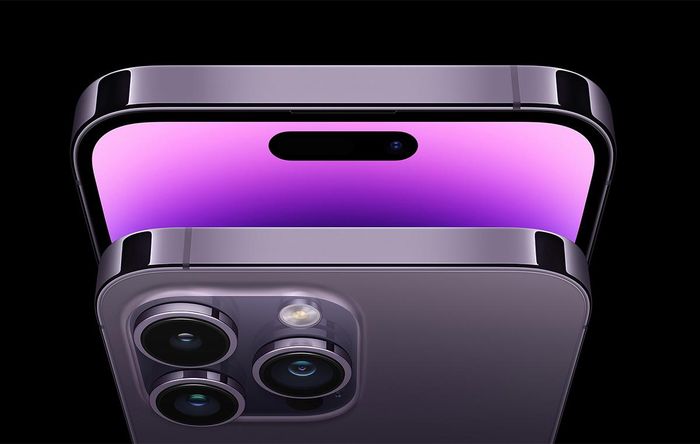 Mẫu iPhone 14 Pro màu tím. Ảnh: Engadget