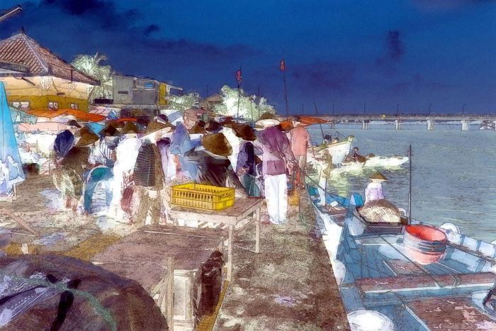 Chợ cá Hội An.