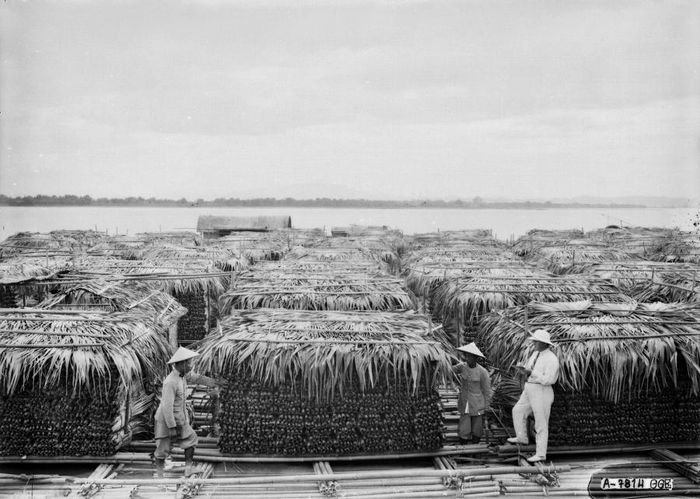 Các bè xuôi từ vùng nguyên liệu Phú Thọ, Yên Bái về Hà Nội