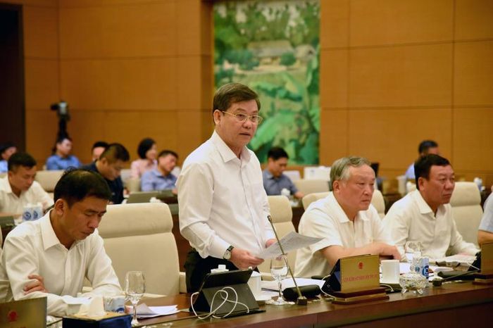Viện trưởng VKSND tối cao Lê Minh Trí phát biểu. Ảnh: Quang Khánh