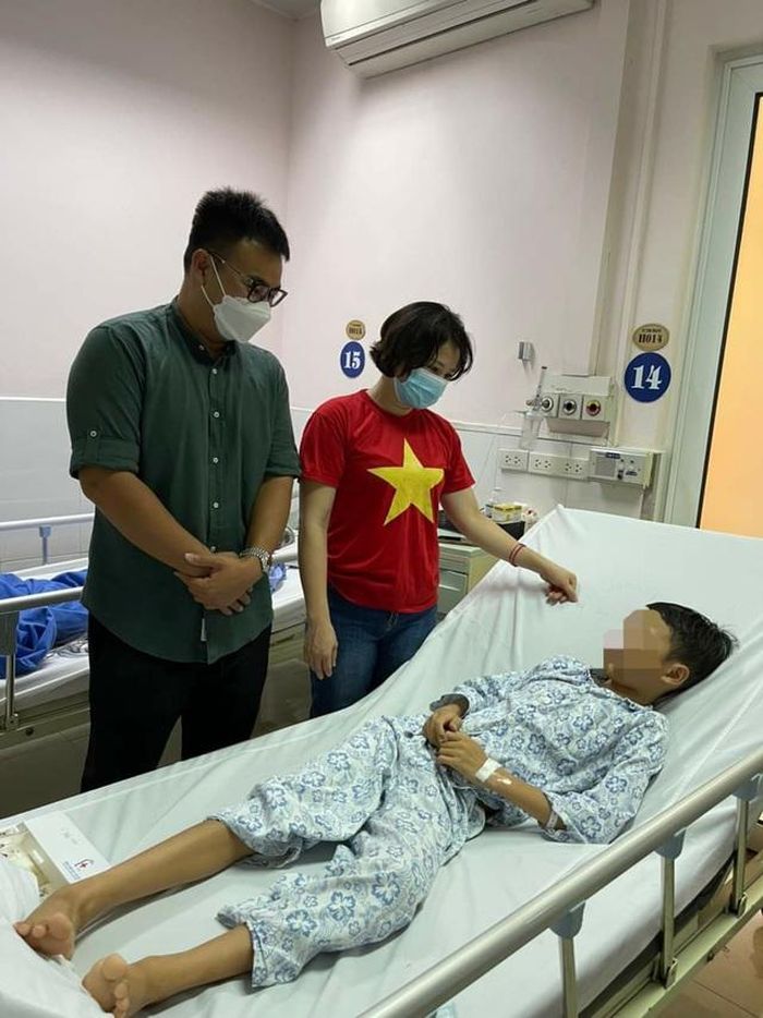 Sau phẫu thuật, bệnh nhi đang có dấu hiệu hồi phục tích cực. Ảnh BVCC