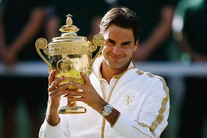 Federer giành được 8 danh hiệu Wimbledon trong sự nghiệp
