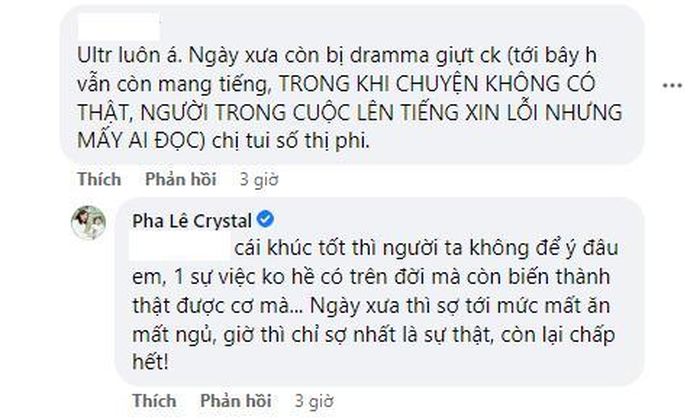 Người đẹp cho biết cô sẵn sàng đương đầu với mọi thông tin sai sự thật