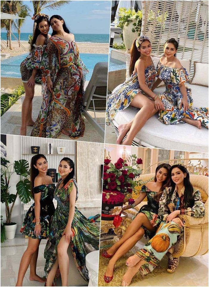 Doanh nhân Lê Hồng Thủy Tiên sở hữu hằng hà sa số các loạt váy họa tiết sang chảnh, đến từ các thương hiệu thời trang hàng đầu làng mốt. Để không gây nhàm chán, bà cũng chăm đổi mới kiểu dáng trang phục để luôn tạo nên phong cách hút mắt và tôn trọn sắc vóc rực rỡ.