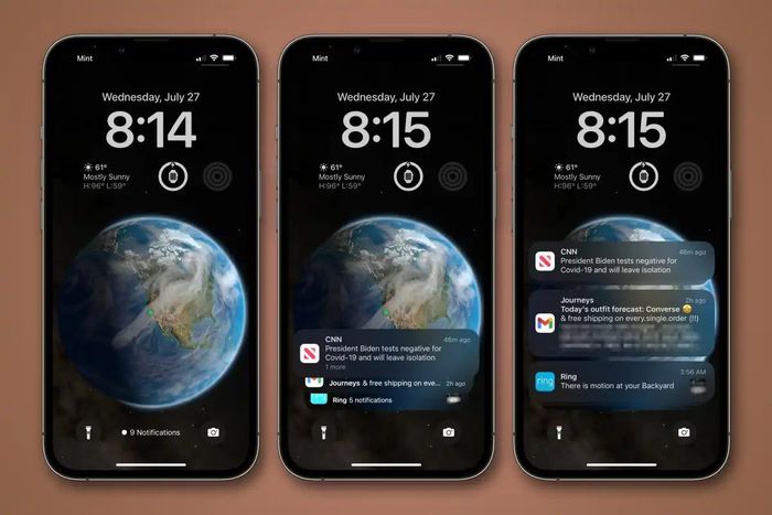  Có 3 kiểu hiển thị thông báo để người dùng lựa chọn. Ảnh: MacWorld. 