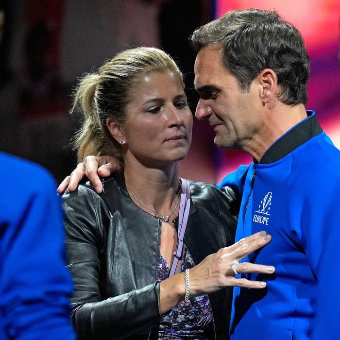 Federer và vợ Mirka
