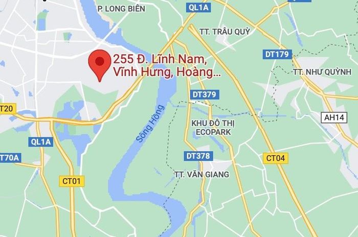  Khu vực xảy ra hỏa hoạn. Ảnh: Google Maps. 