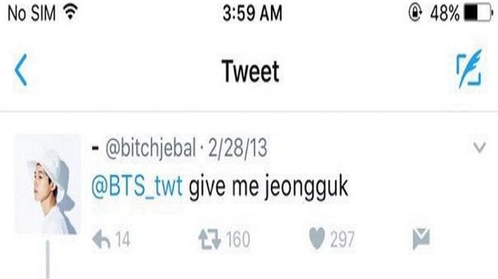 Dòng tweet của ARMY may mắn