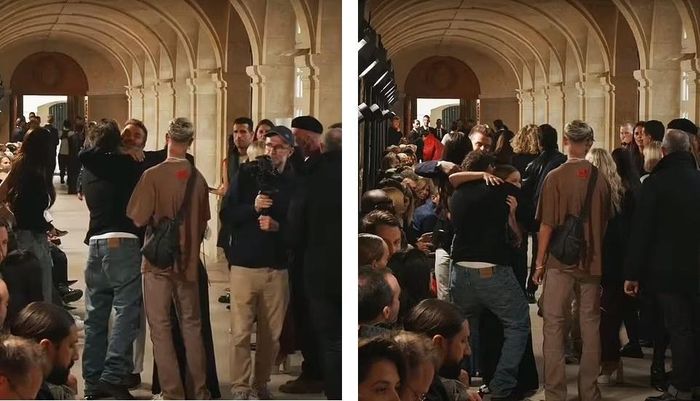 Trước đó, cánh săn ảnh chụp được khoảnh khắc đoàn tụ của Brooklyn và Nicola với bố và các em. Đầu bếp sinh năm 1999 ôm chầm lấy bố và em gái Harper sau gần nửa năm xa cách. David cũng dành cho con dâu Nicola cái ôm chào hỏi.